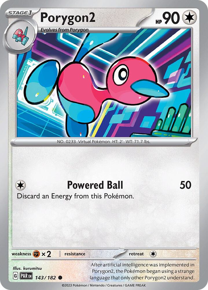 Porygon2 143/182 (SV04: Paradox Rift)  | Good Games Adelaide SA