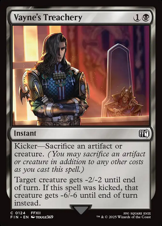 Vayne's Treachery 124 (FINAL FANTASY)  - Foil | Good Games Adelaide SA