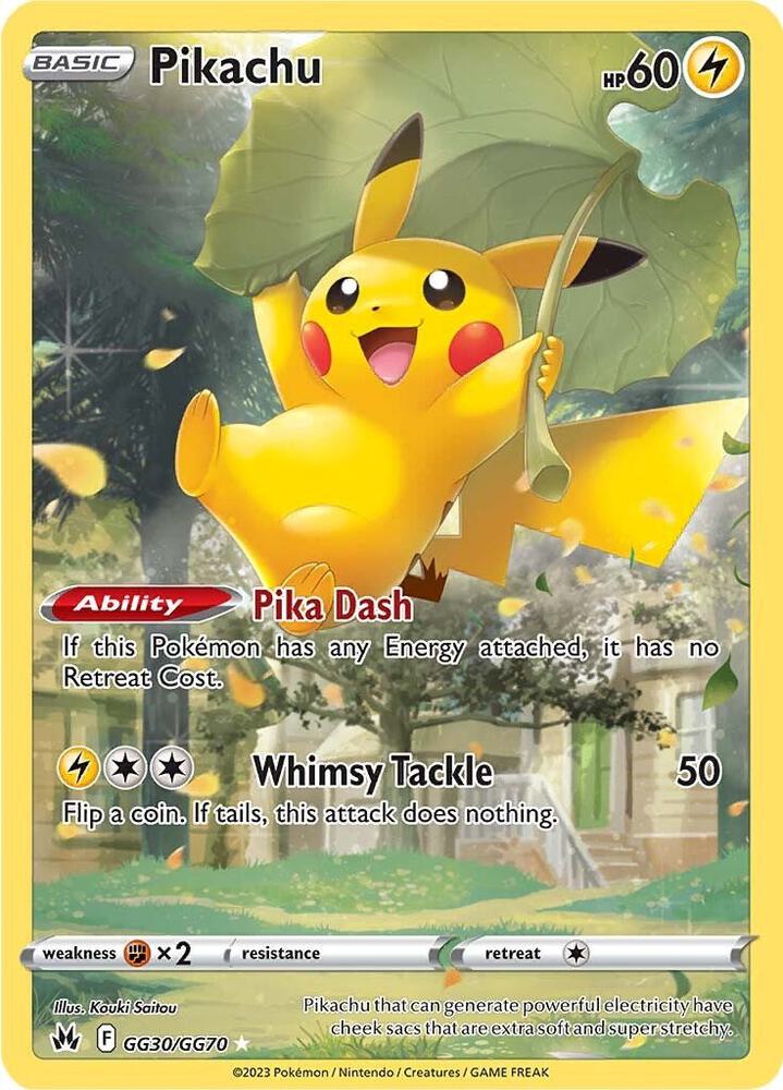 Pikachu GG30/GG70 (SWSH: Crown Zenith: Galarian Gallery)  - Holofoil | Good Games Adelaide SA