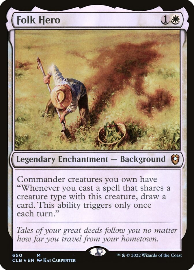 Folk Hero 650 (Commander Legends: Battle for Baldur's Gate)  - Foil | Good Games Adelaide SA
