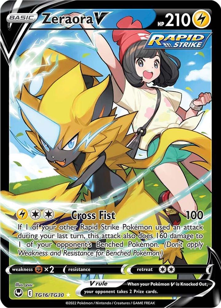 Zeraora V TG16/TG30 (SWSH12: Silver Tempest Trainer Gallery)  - Holofoil | Good Games Adelaide SA