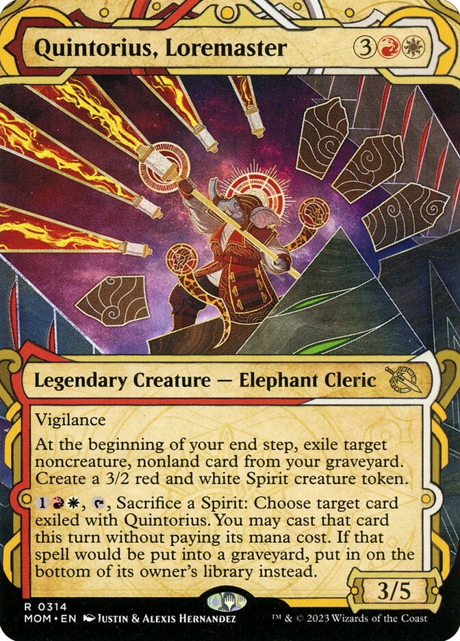 Quintorius, Loremaster 314 (March of the Machine)  - Showcase Foil | Good Games Adelaide SA