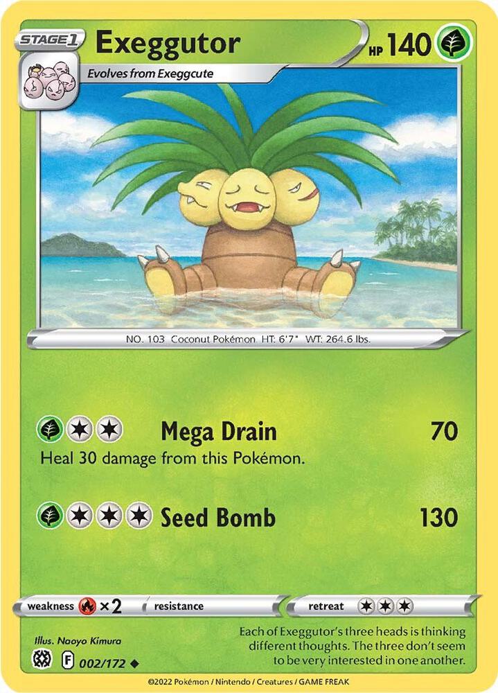 Exeggutor 002/172 (SWSH09: Brilliant Stars)  | Good Games Adelaide SA