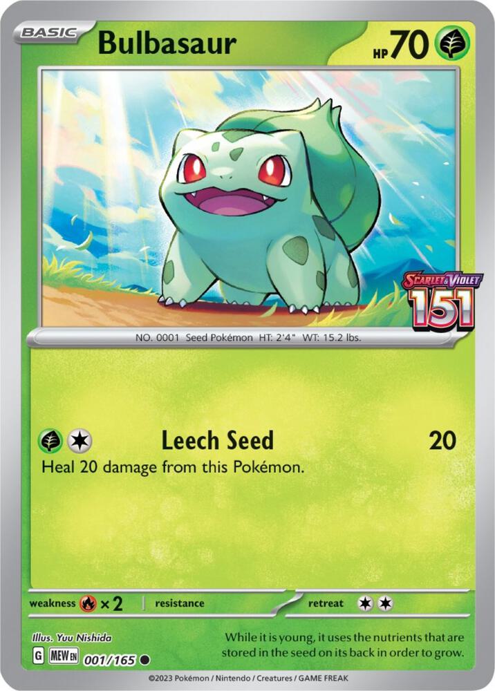 Bulbasaur Best Buy Exclusive 001/165 (Miscellaneous Cards & Products)  - Reverse Holofoil | Good Games Adelaide SA
