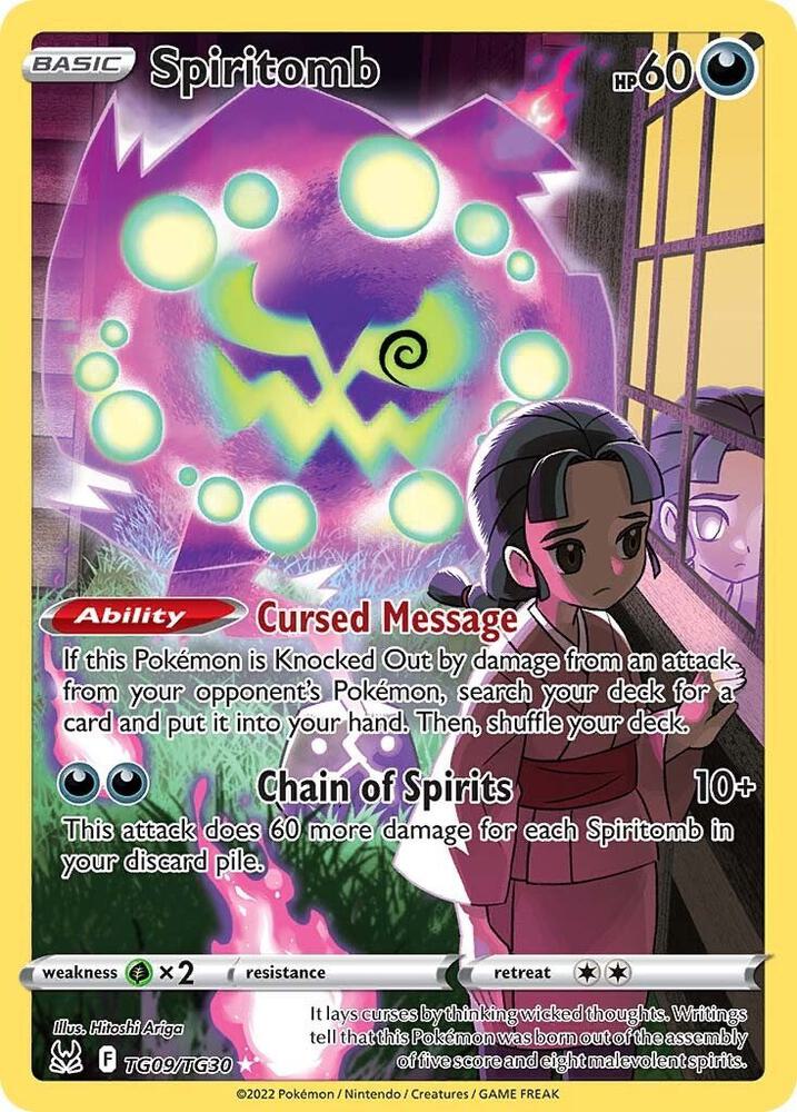 Spiritomb TG09/TG30 (SWSH11: Lost Origin Trainer Gallery)  - Holofoil | Good Games Adelaide SA