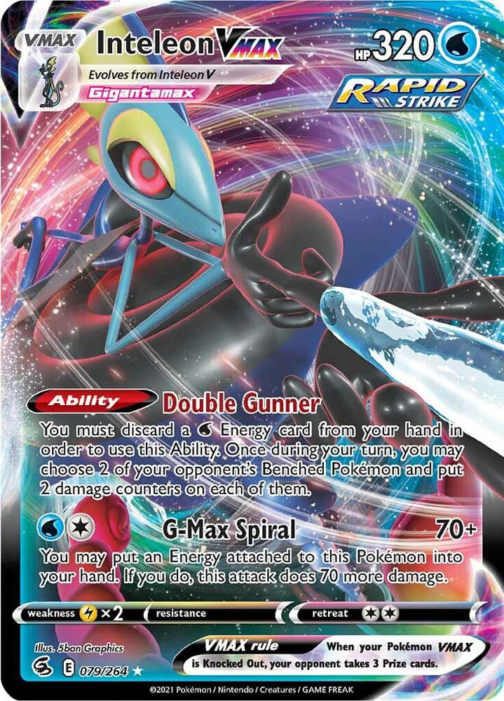 Inteleon VMAX 079/264 (SWSH08: Fusion Strike)  - Holofoil | Good Games Adelaide SA