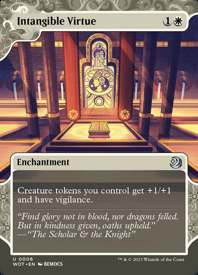 Intangible Virtue 6 (Wilds of Eldraine: Enchanting Tales)  - Showcase Foil | Good Games Adelaide SA