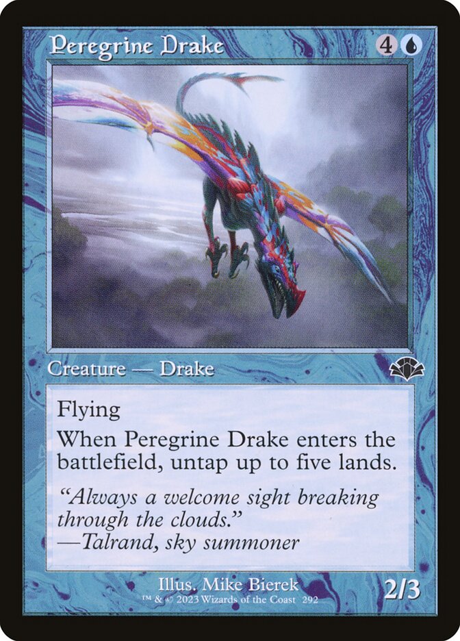 Peregrine Drake 292 (Dominaria Remastered)  - Retro Foil | Good Games Adelaide SA