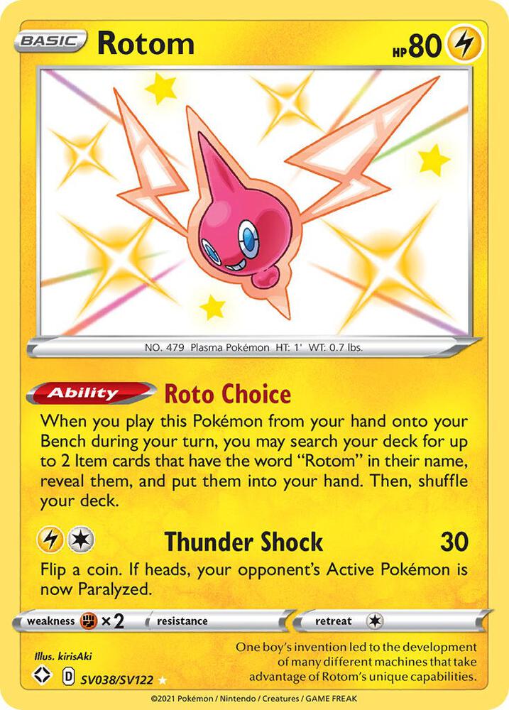 Rotom SV038/SV122 (Shining Fates: Shiny Vault)  - Holofoil | Good Games Adelaide SA