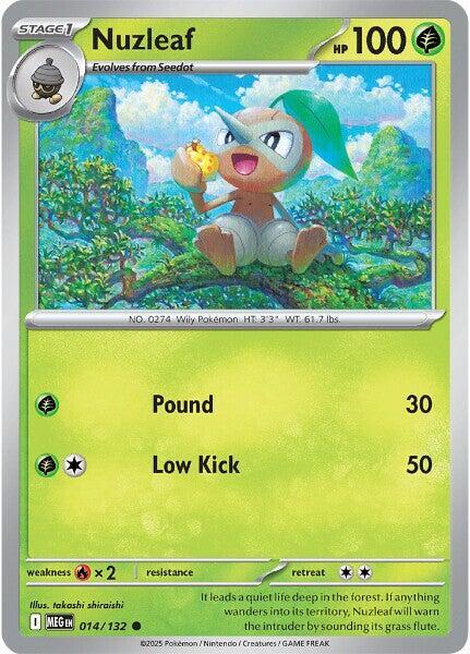 Nuzleaf 014/132 (ME01: Mega Evolution)  | Good Games Adelaide SA