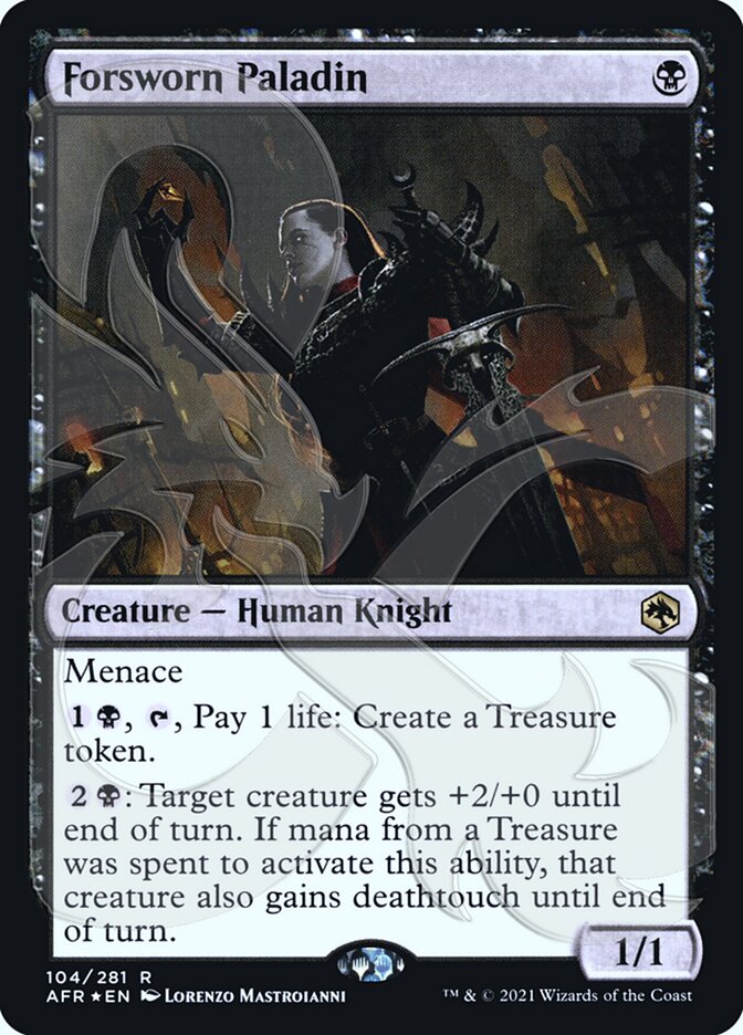 Forsworn Paladin 104 (AFR Ampersand Promos)  - Foil | Good Games Adelaide SA
