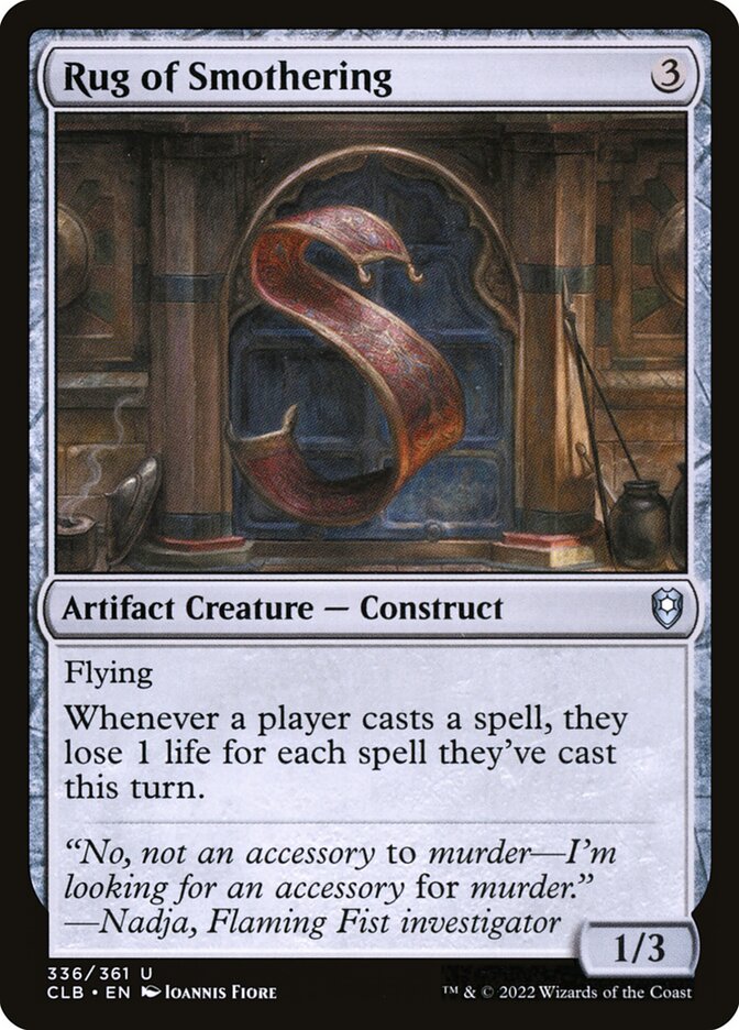 Rug of Smothering 336 (Commander Legends: Battle for Baldur's Gate)  | Good Games Adelaide SA