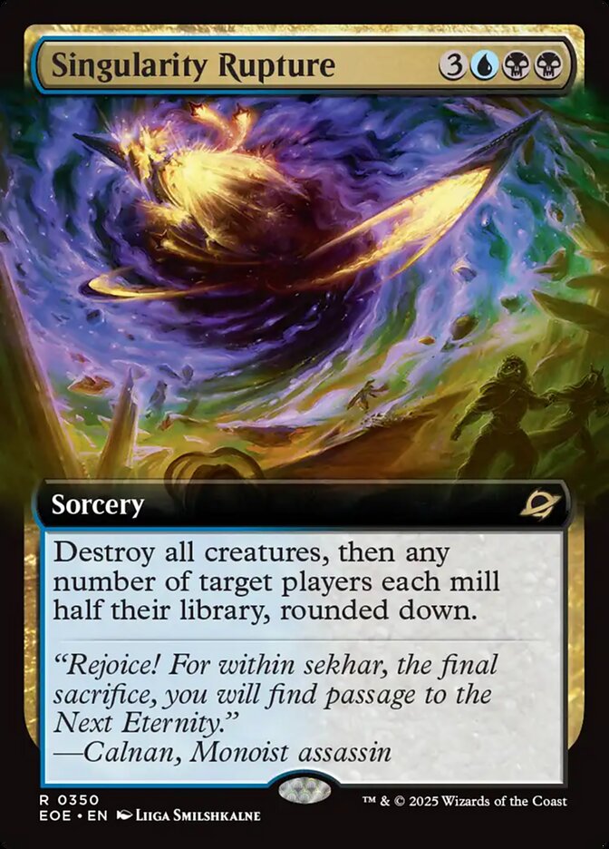 Singularity Rupture 350/276 (Edge of Eternities)  - Extended Art | Good Games Adelaide SA