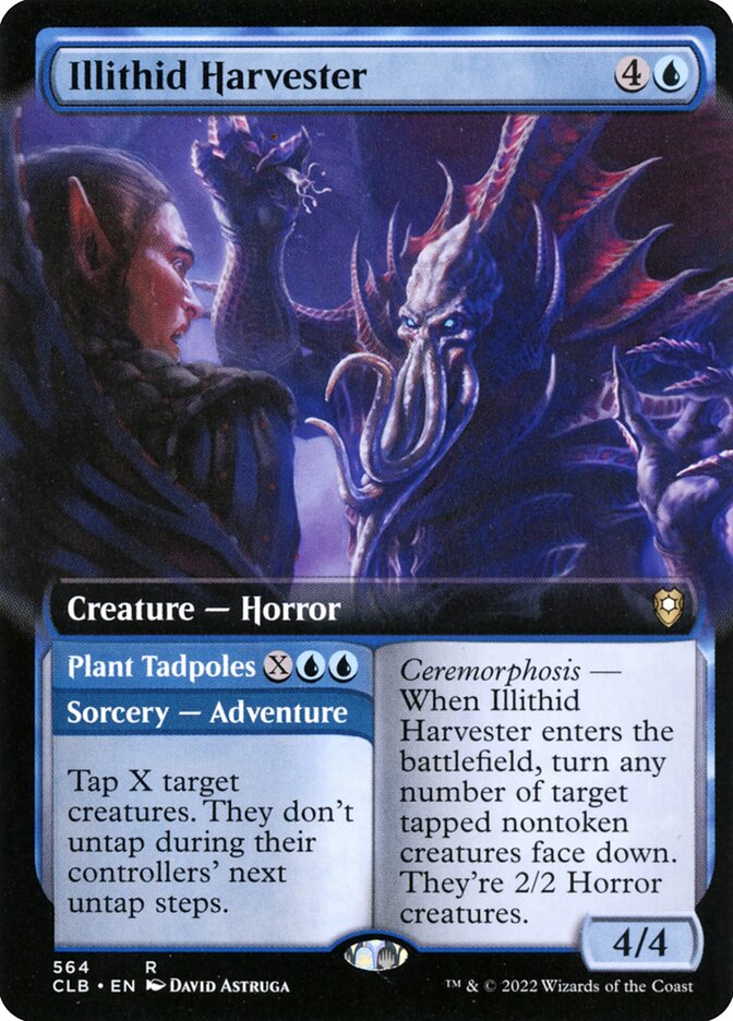 Illithid Harvester // Plant Tadpoles 564 (Commander Legends: Battle for Baldur's Gate)  - Foil | Good Games Adelaide SA