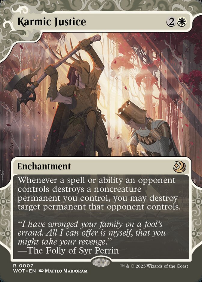 Karmic Justice 7 (Wilds of Eldraine: Enchanting Tales)  - Foil | Good Games Adelaide SA