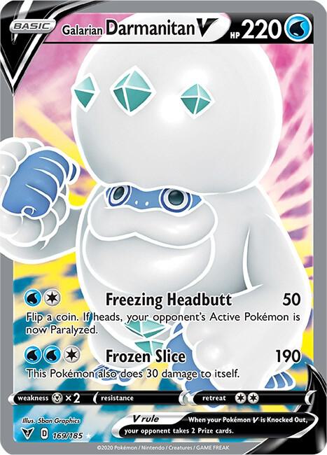 Galarian Darmanitan V Full Art 169/185 (SWSH04: Vivid Voltage)  - Holofoil | Good Games Adelaide SA