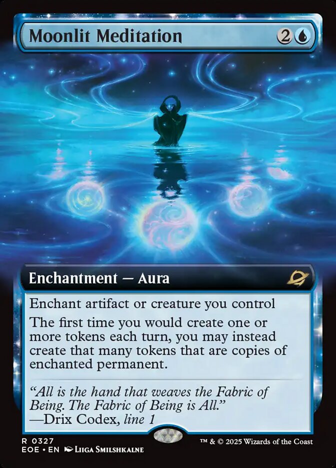 Moonlit Meditation 327/276 (Edge of Eternities)  - Extended Art | Good Games Adelaide SA