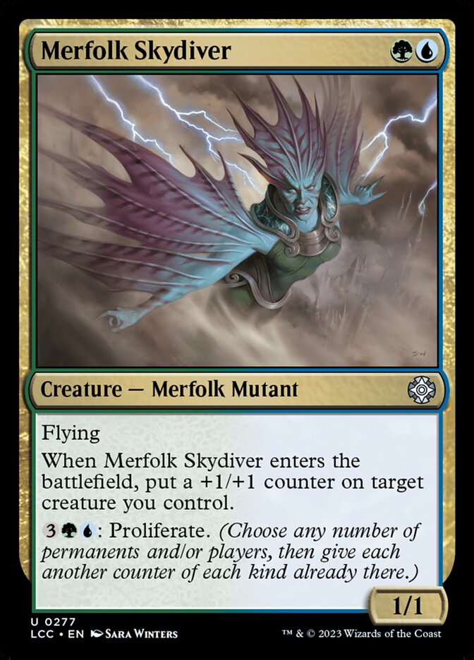 Merfolk Skydiver 277 (Commander: The Lost Caverns of Ixalan)  | Good Games Adelaide SA