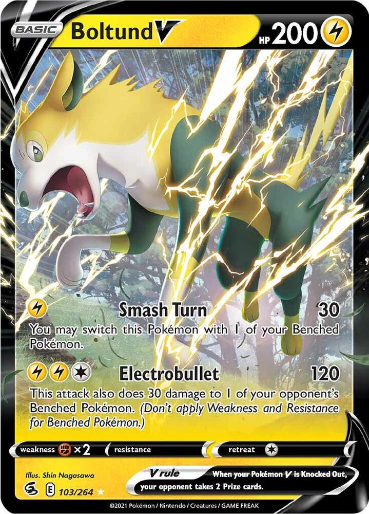 Boltund V 103/264 (SWSH08: Fusion Strike)  - Holofoil | Good Games Adelaide SA