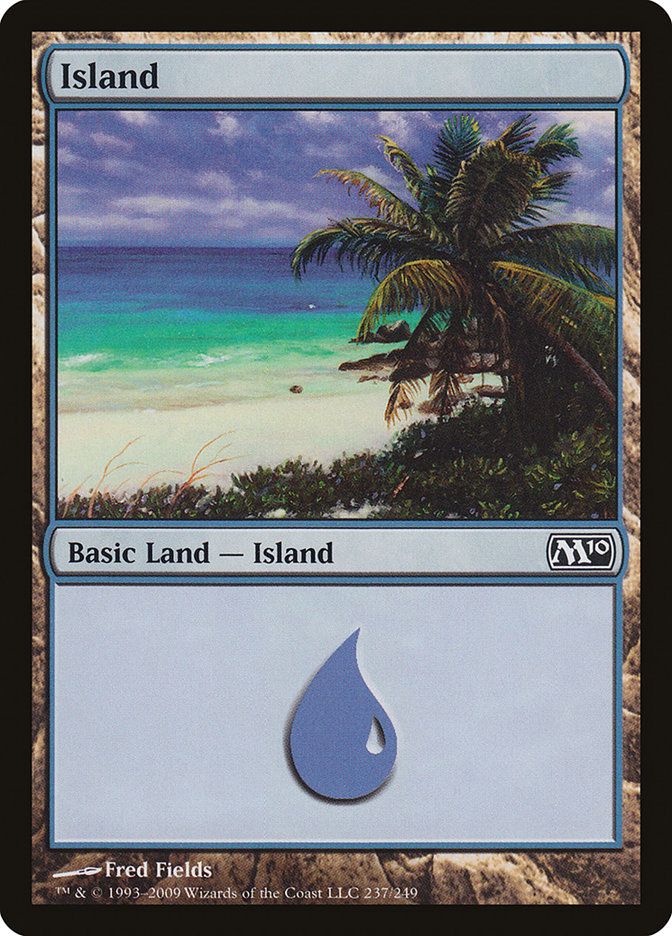 Island 237/249 (Magic 2010 (M10))  - Foil | Good Games Adelaide SA