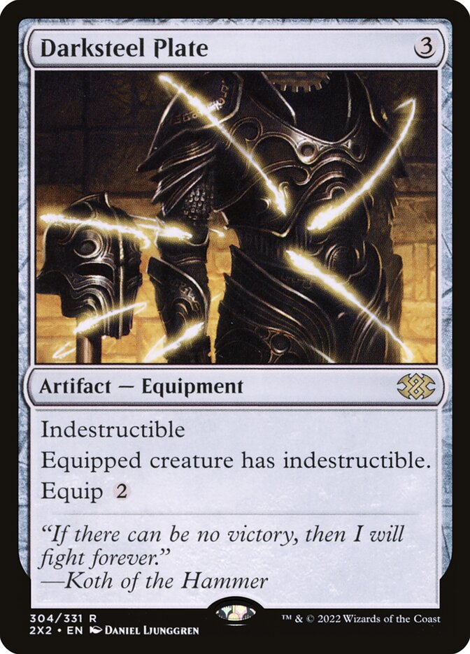 Darksteel Plate 304 (Double Masters 2022)  - Foil | Good Games Adelaide SA