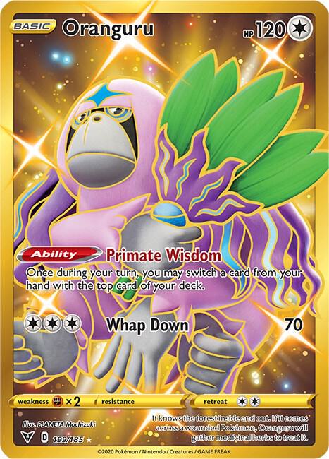 Oranguru Secret 199/185 (SWSH04: Vivid Voltage)  - Holofoil | Good Games Adelaide SA