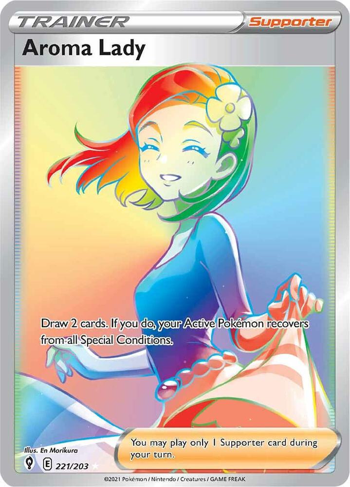 Aroma Lady Secret 221/203 (SWSH07: Evolving Skies)  - Holofoil | Good Games Adelaide SA