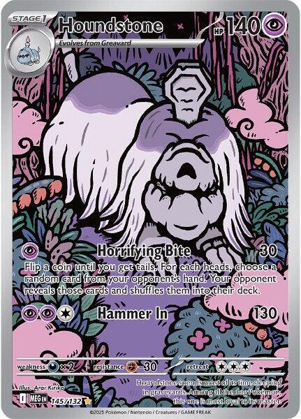Houndstone 145/132 (ME01: Mega Evolution)  - Holofoil | Good Games Adelaide SA