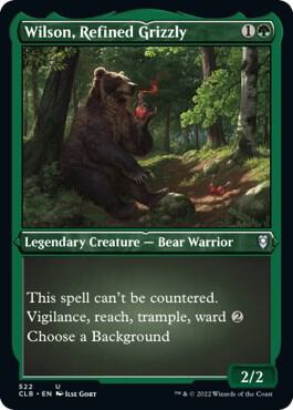 Wilson Refined Grizzly Foil Etched 522 (Commander Legends: Battle for Baldur's Gate)  - Foil | Good Games Adelaide SA