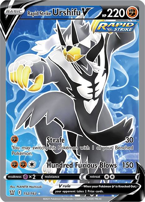 Rapid Strike Urshifu V Full Art 152/163 (SWSH05: Battle Styles)  - Holofoil | Good Games Adelaide SA
