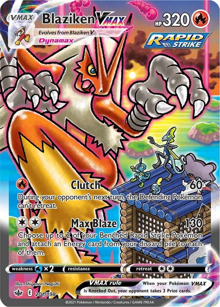 Blaziken VMAX Alternate Art Secret 201/198 (SWSH06: Chilling Reign)  - Holofoil | Good Games Adelaide SA