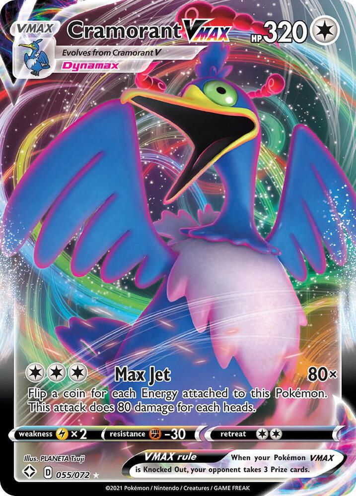 Cramorant VMAX 055/072 (Shining Fates)  - Holofoil | Good Games Adelaide SA