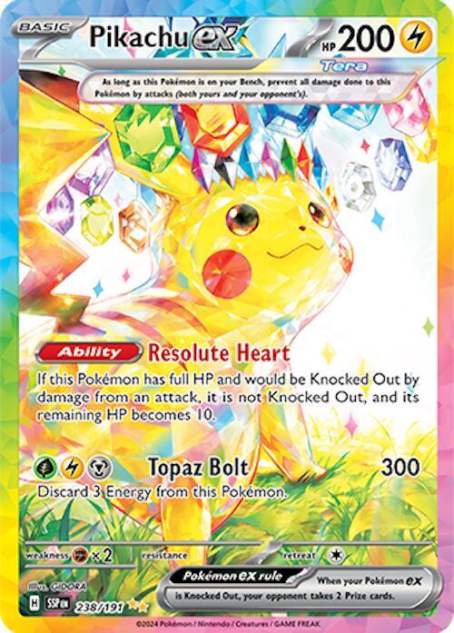 Pikachu ex 238 191 238/191 (SV08: Surging Sparks)  - Holofoil | Good Games Adelaide SA