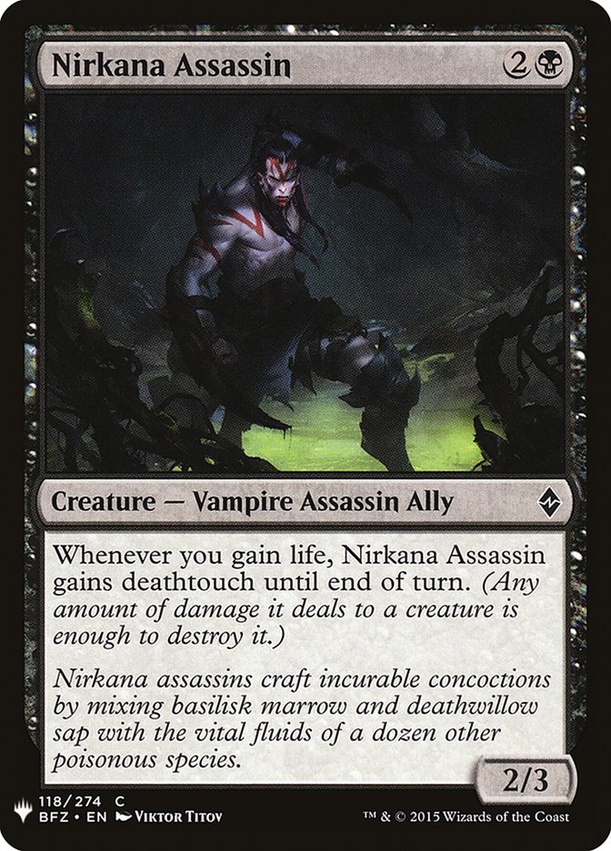 Nirkana Assassin 118 (The List Reprints)  | Good Games Adelaide SA