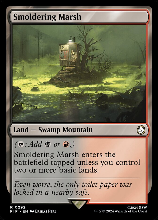 Smoldering Marsh 292 (Universes Beyond: Fallout)  | Good Games Adelaide SA