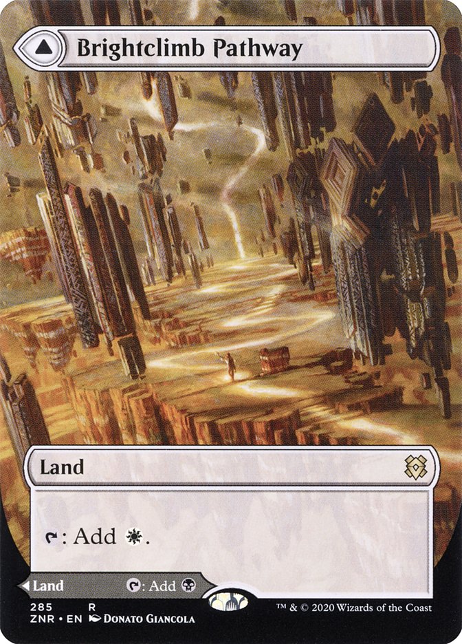 Brightclimb Pathway Borderless 285 (Zendikar Rising)  - Borderless Foil | Good Games Adelaide SA