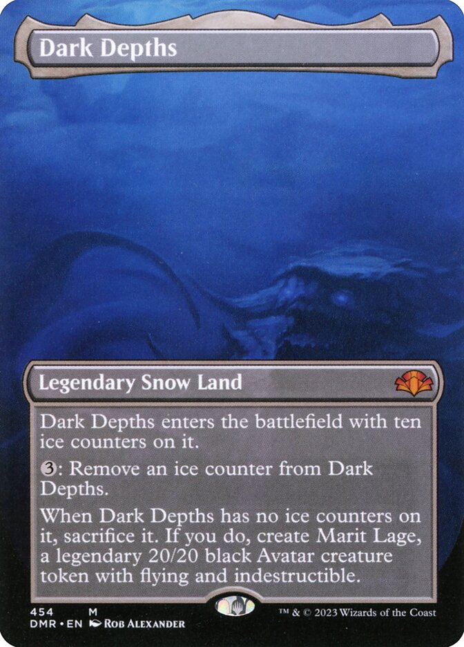 Dark Depths Borderless 454 (Dominaria Remastered)  - Borderless Foil | Good Games Adelaide SA