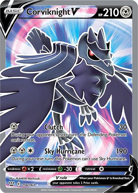 Corviknight V Full Art 156/163 (SWSH05: Battle Styles)  - Holofoil | Good Games Adelaide SA