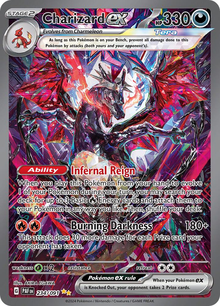 Charizard ex 234 091 234/091 (SV: Paldean Fates)  - Holofoil | Good Games Adelaide SA