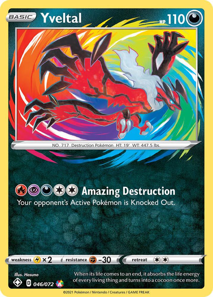 Yveltal 046/072 (Shining Fates)  - Holofoil | Good Games Adelaide SA