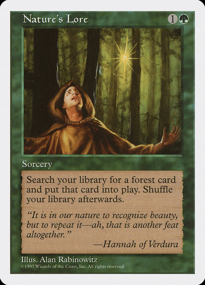 Natures Lore  (Fifth Edition)  | Good Games Adelaide SA