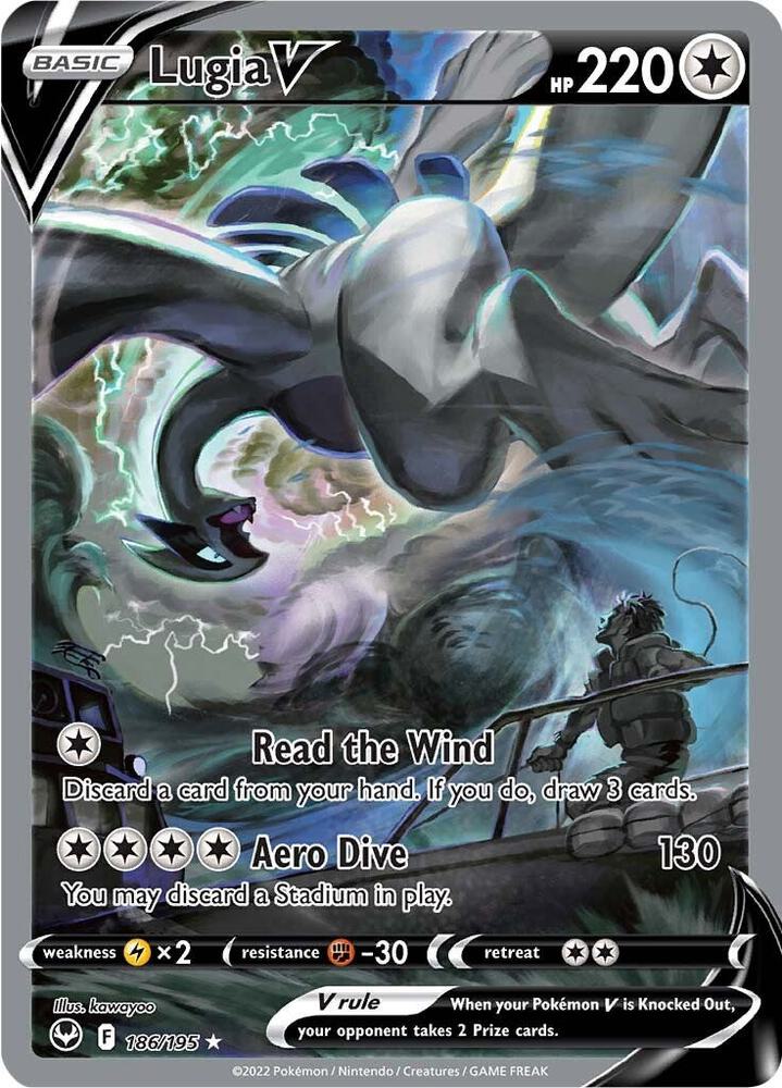 Lugia V Alternate Full Art 186/195 (SWSH12: Silver Tempest)  - Holofoil | Good Games Adelaide SA