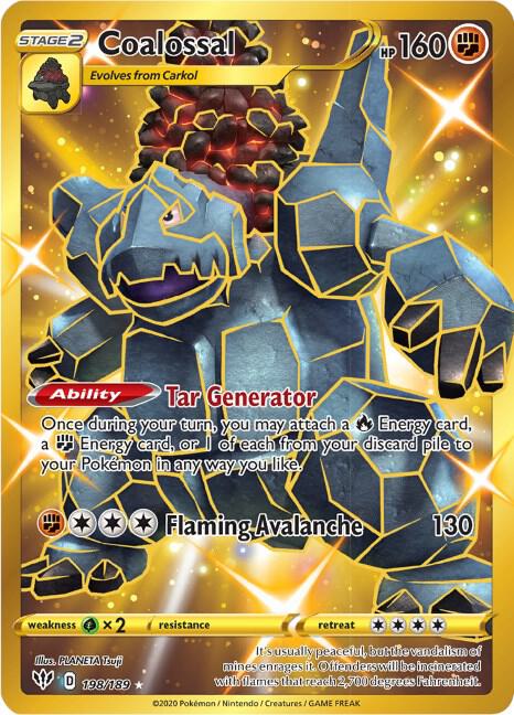 Coalossal Secret 198/189 (SWSH03: Darkness Ablaze)  - Holofoil | Good Games Adelaide SA