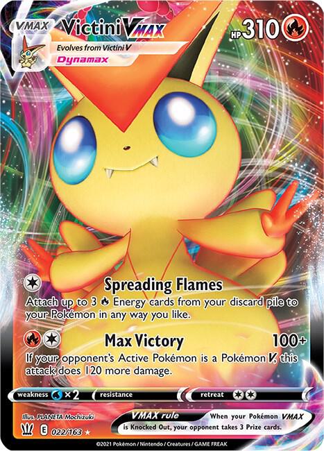 Victini VMAX 022/163 (SWSH05: Battle Styles)  - Holofoil | Good Games Adelaide SA