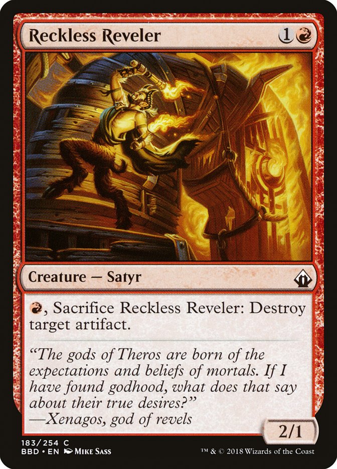 Reckless Reveler 183 (Battlebond)  - Foil | Good Games Adelaide SA