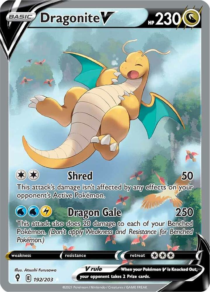 Dragonite V Alternate Full Art 192/203 (SWSH07: Evolving Skies)  - Holofoil | Good Games Adelaide SA