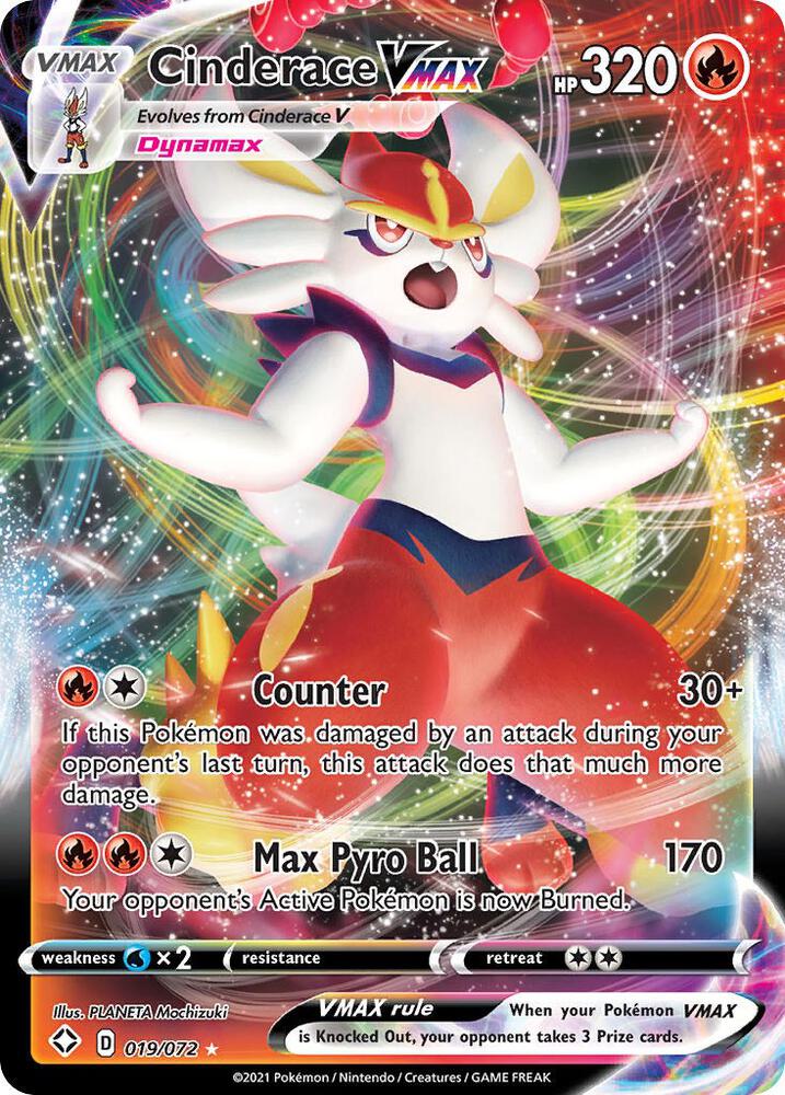 Cinderace VMAX 019/072 (Shining Fates)  - Holofoil | Good Games Adelaide SA