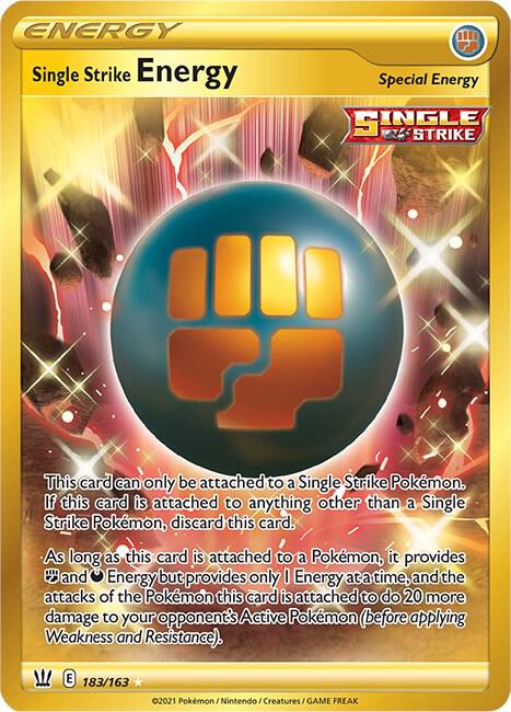 Single Strike Energy Secret 183/163 (SWSH05: Battle Styles)  - Holofoil | Good Games Adelaide SA