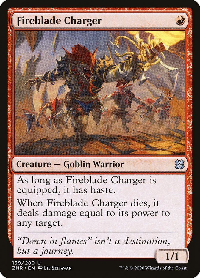Fireblade Charger 139/280 (Zendikar Rising)  | Good Games Adelaide SA