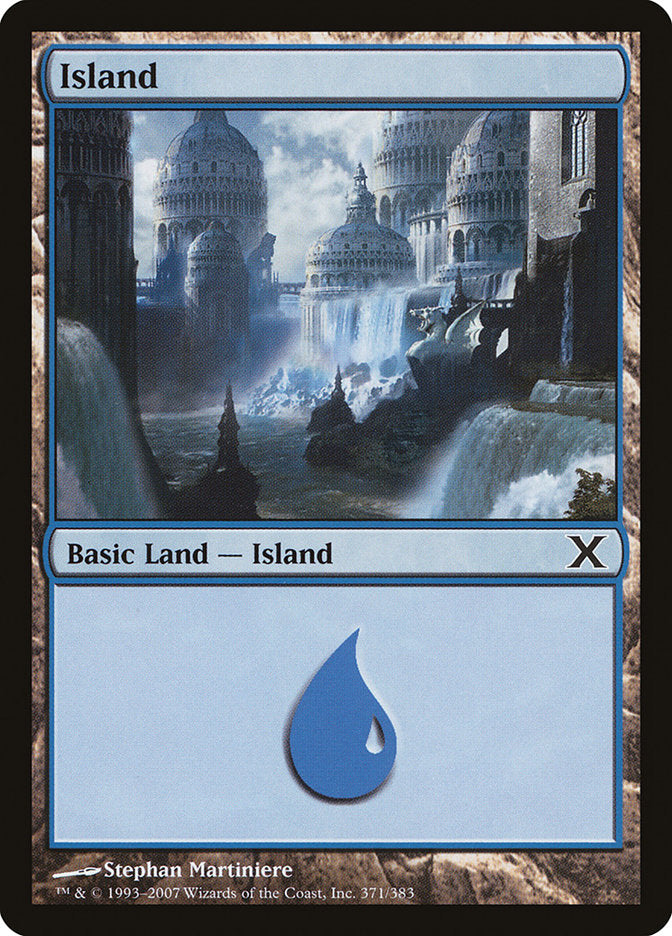 Island 371 (10th Edition)  - Foil | Good Games Adelaide SA